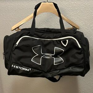 Under Armour Storm Black and White Duffel Bag